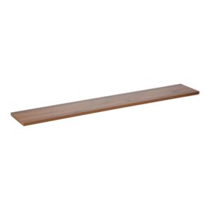 Micasa Elegant and Modern Design Rectangular Wall Mounted Wooden Floating Shelf Walnut